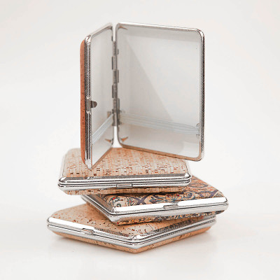 Cigarette Case of Cork and Metal