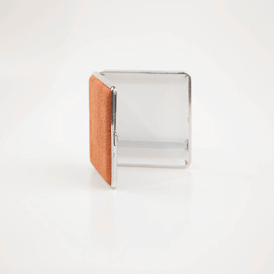 Cigarette Case of Cork and Metal