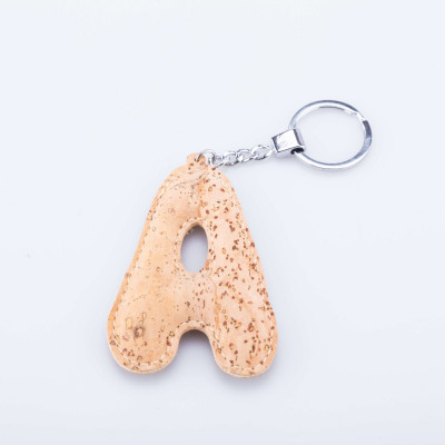 Cork Keychains Letters