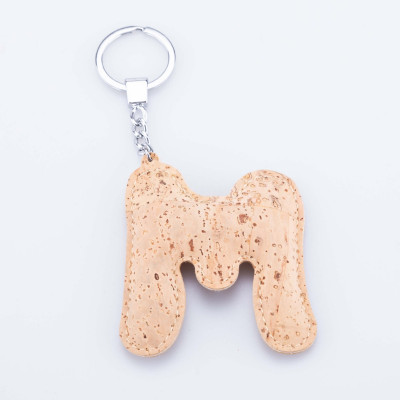 Cork Keychains Letters