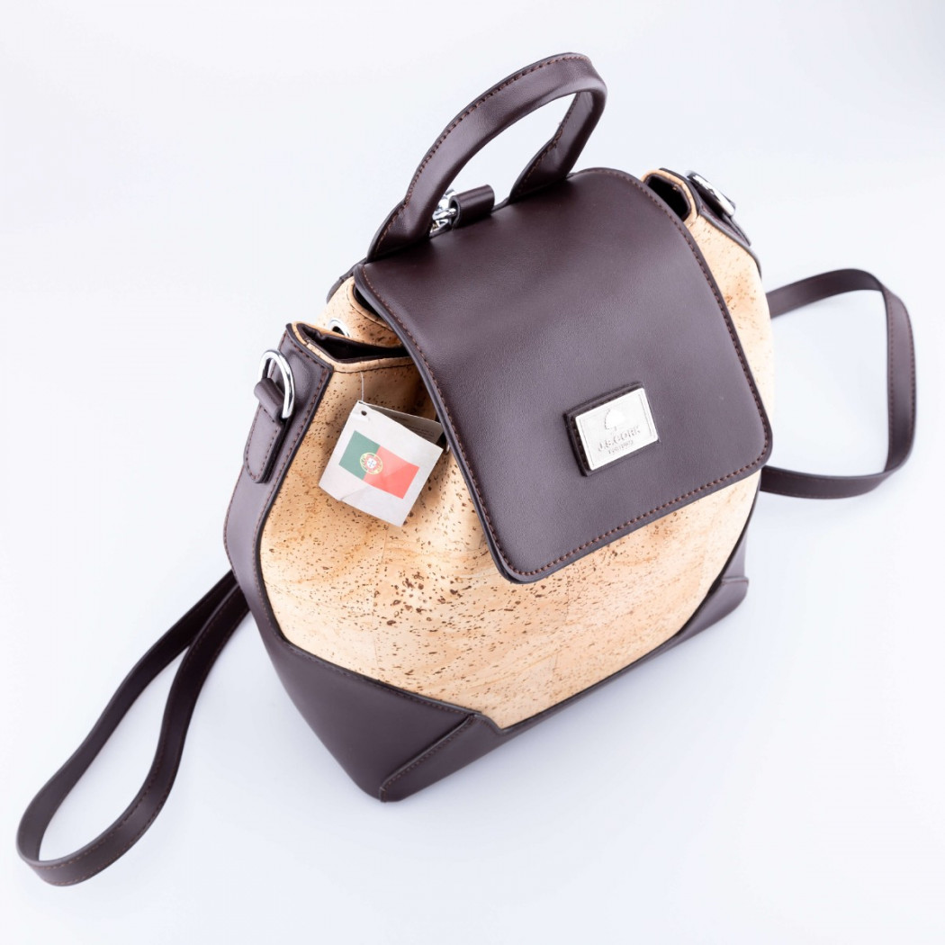 Cork and PU Leather Backpack