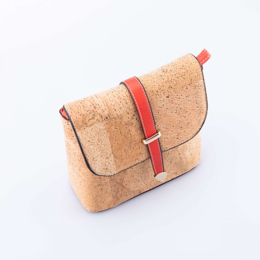 Cork Bag with Ribbon