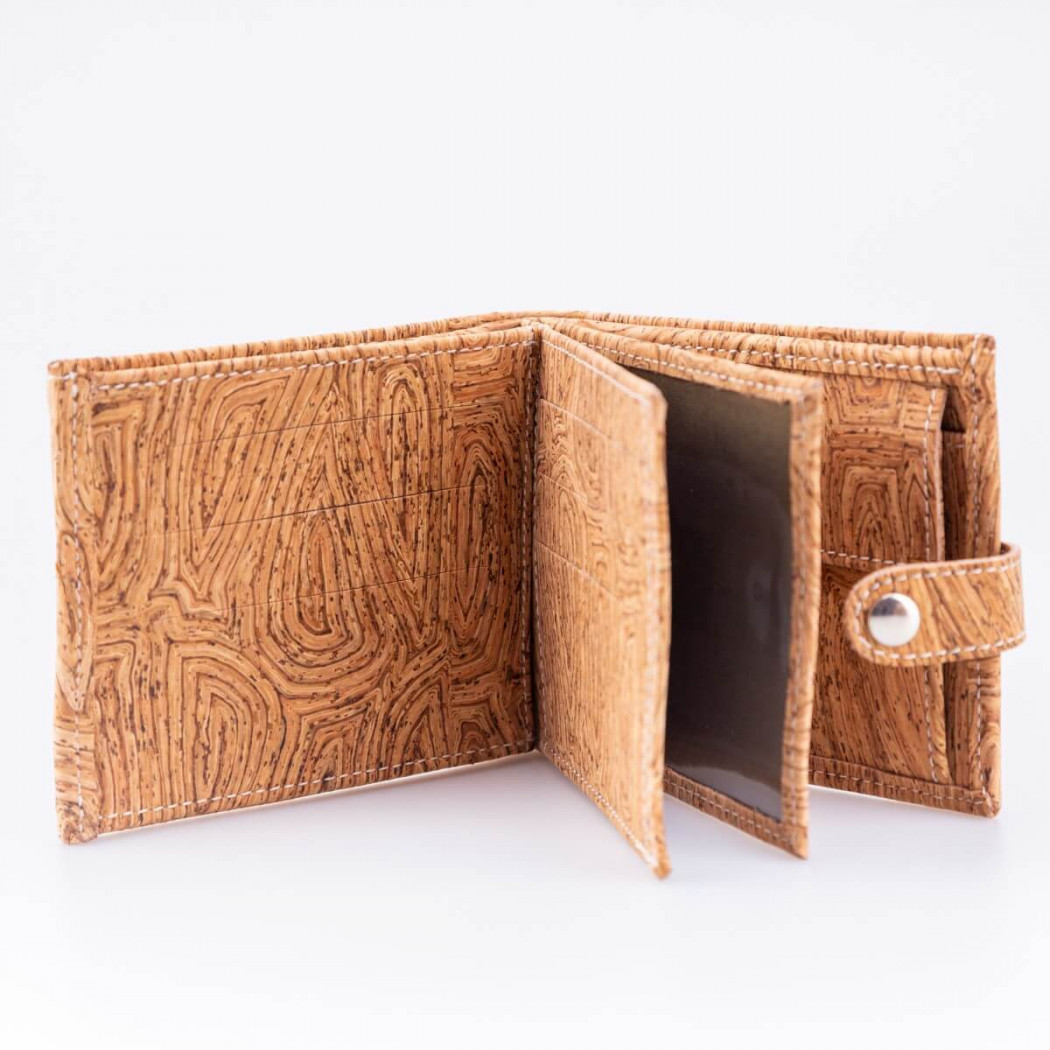 Cork Wallet with Button
