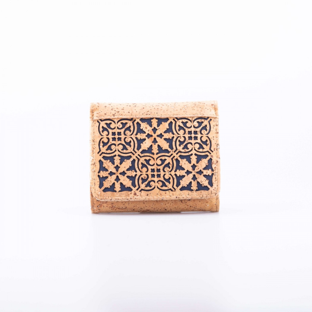 Cork Wallet Tile With Button