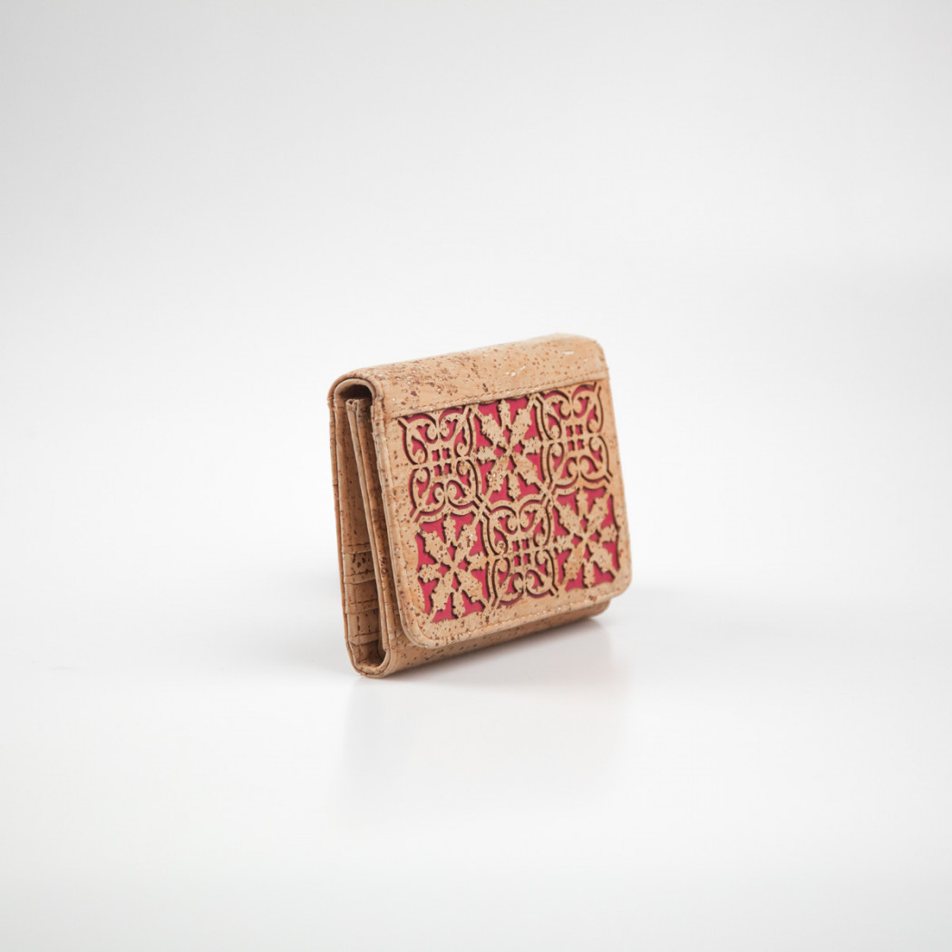 Cork Wallet Tile With Button